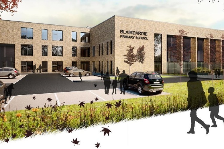 CGI of Blairdardie Primary School 