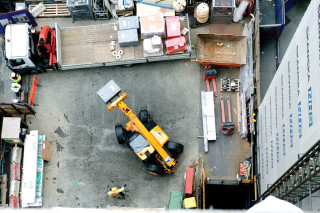 There is seldom any space for materials storage on site