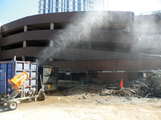 Inmalo's Dust-Boss DB60 working on a Keltbray demolition site