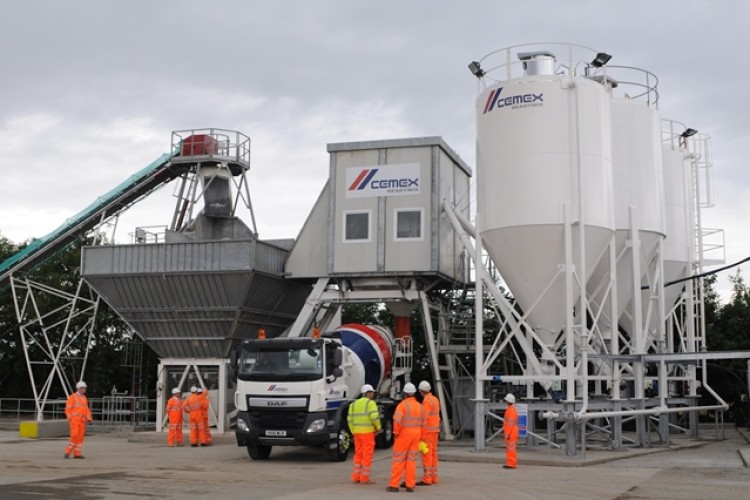 The new Moreton Valence batching plant