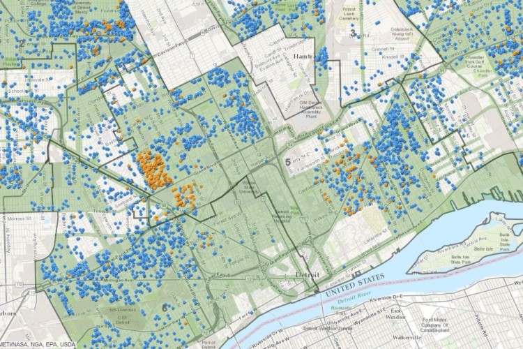 The city&rsquo;s Demolition Tracker website shows the extent of the programme