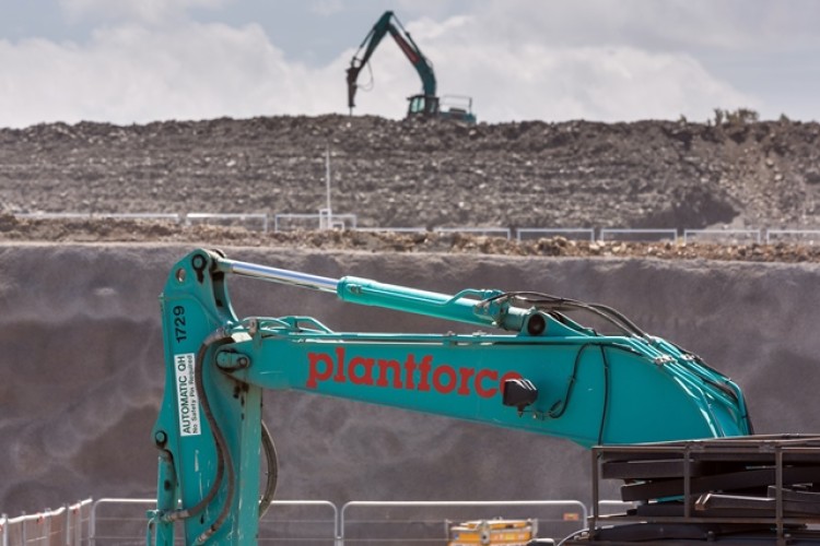 Plantforce is the largest supplier of plant at Hinkley Point C
