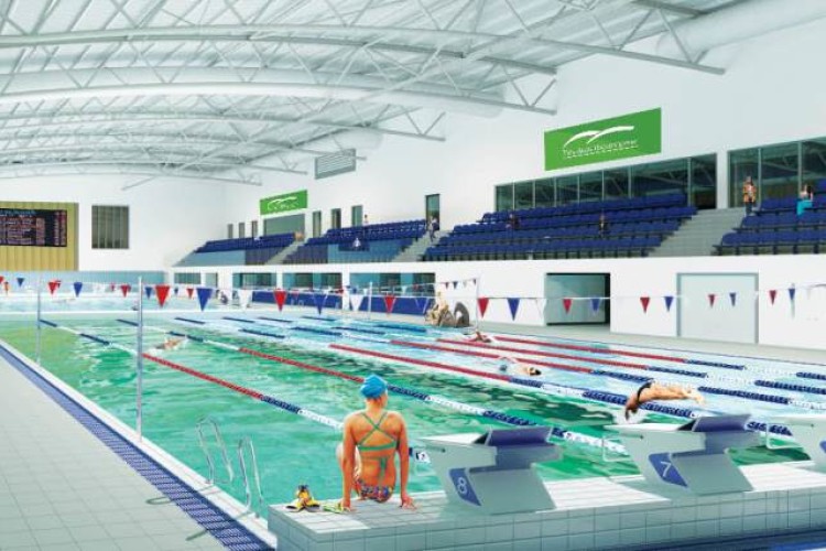 Artist's impression of the Olympic-sized pool
