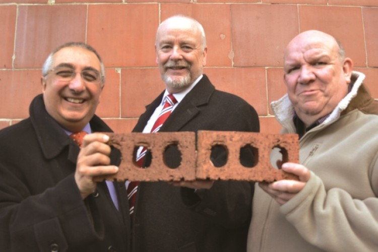 Left to right are Nottingham City Homes chief executive Nick Murphy, senior building surveyor Richard Whittaker and Nottingham City councillor David Liversidge