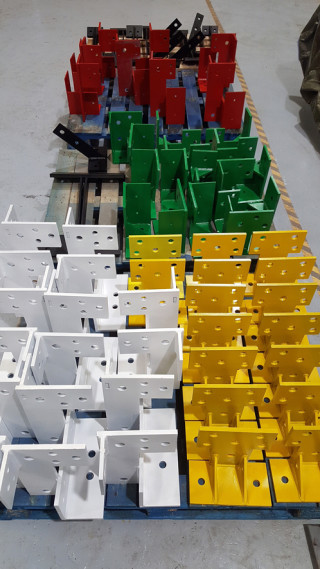 Components can be colour-coded to simplify the assembly process