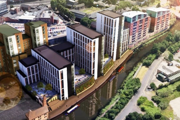 CGI of the three tower blocks to be built by Winvic