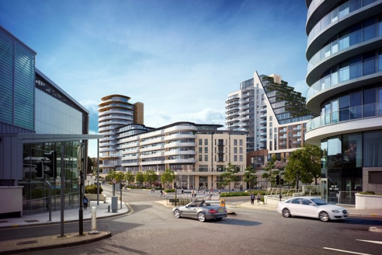 CGI of the Bournemouth Winter Gardens development