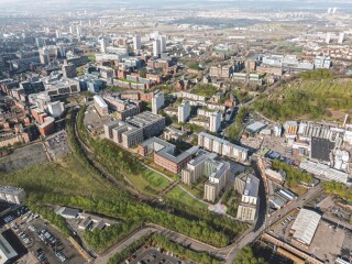 Collegelands from the air