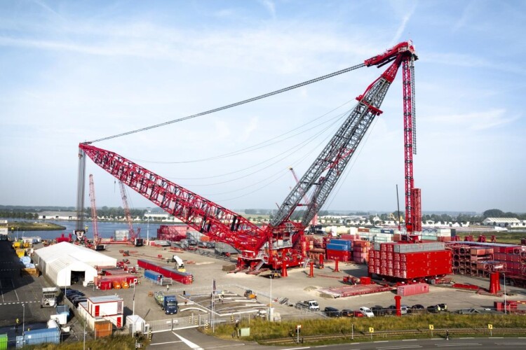 The SK6000 undergoing tests in Westdorpe 
