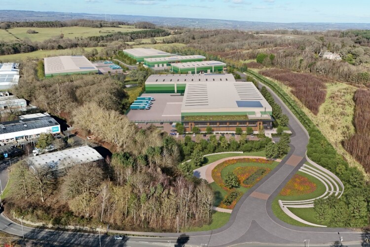 CGI of TN2 Gateway in the Kent countryside