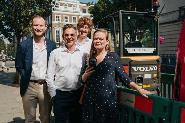 Matt Tallon, FM Conway, Mats Bredborg, Volvo CE, Ed Lea, Charge Fairy and Laura Villanueva, TfL