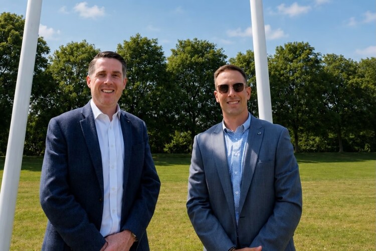 Russell Hall, managing director of Banks Homes (left), and Mark Antonopoulos, managing director at Cameron Hall Homes
