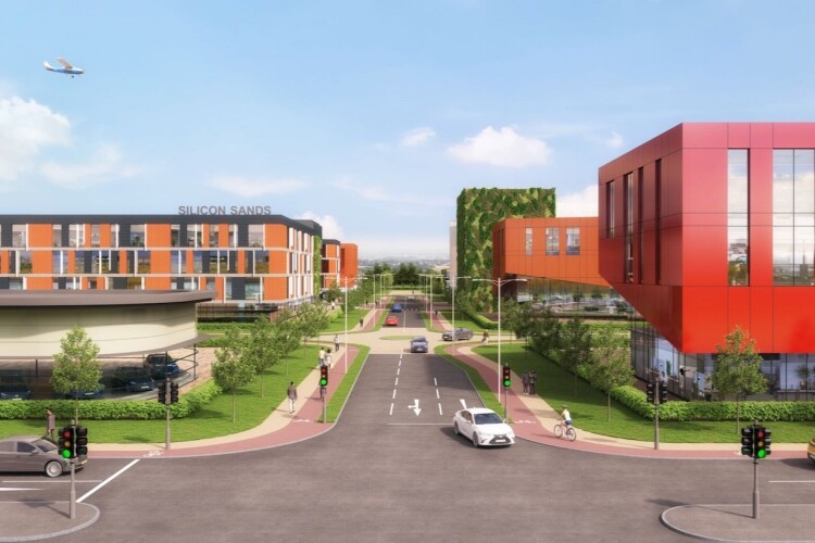 An artists impression of Silicon Sands