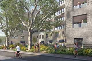 CGI of the revamped estate