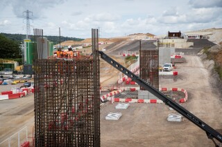 Piers start to take shape