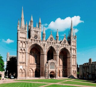 Peterborough Cathedral was built from Barnack stone [&copy;Historic England Archive]