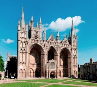 Peterborough Cathedral was built from Barnack stone [©Historic England Archive]