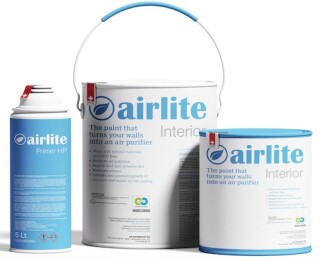 'The paint that turns your walls into an air purifier', it says on the tin