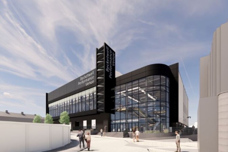 CGI of the Becketwell performance venue