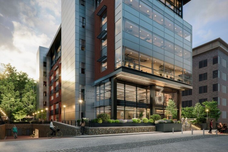 CGI of 3 Rivergate in Temple Quay