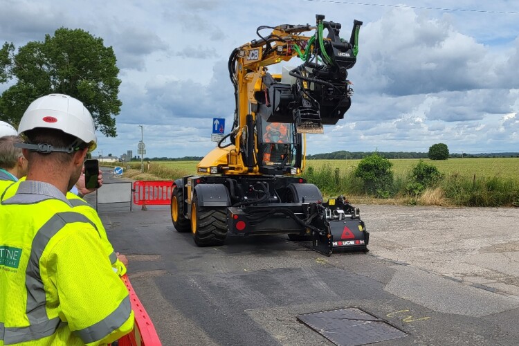 Using the JCB Pothole Pro is one of the seven methods being trialled