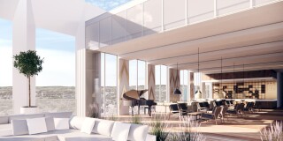 Residents' facilities will include this 'sky lounge'