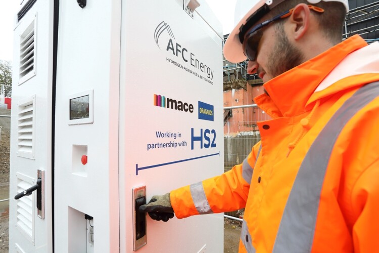 Mace Dragados JV is trialling an AFC Energy H-Power Tower on its Euston station site in London