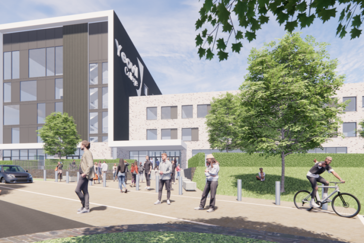 CGI of the new college buildings