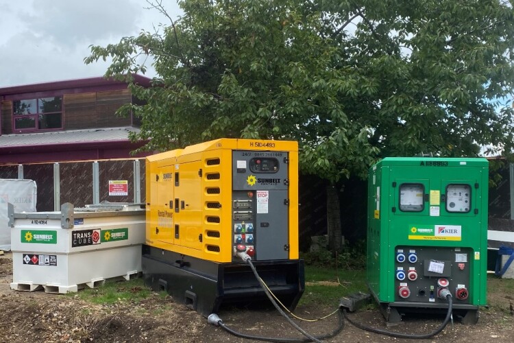 Sunbelt Rentals supplies Kier with generators and battery storage units