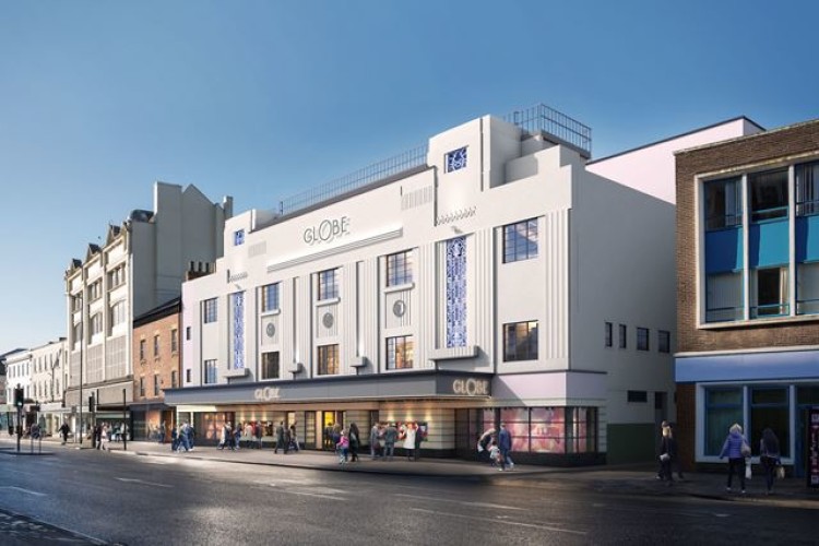 How the refurbished art deco Globe Theatre might look