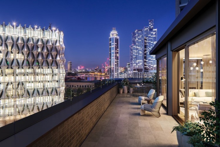 The development at Nine Elms in Battersea has an average selling price of &pound;820,467