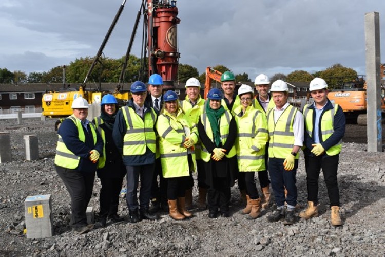 Some councillors visited the site recently for a breaking-ground photo opportunity