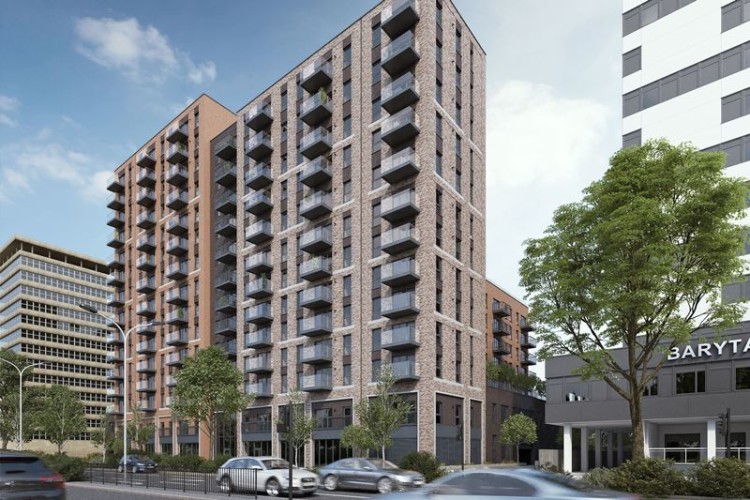 More than 200 apartments will be built on the old HMRC site