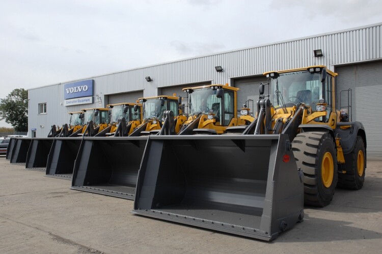 Some of Gorrel's new loading shovels