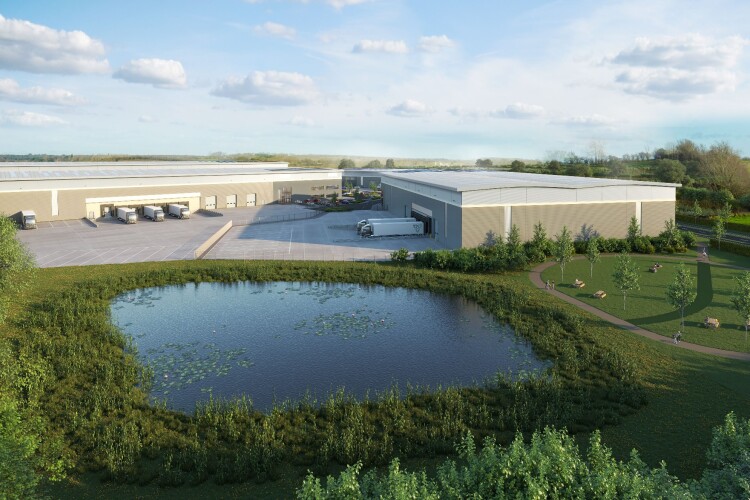 CGI of Ascent Logistics Park