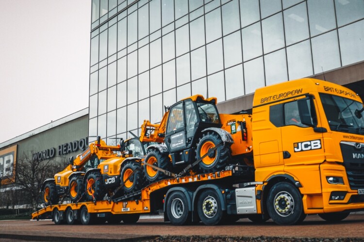 New JCB Loadalls on their way to hire firm Ardent earlier this year