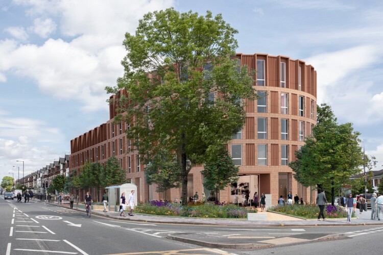 CGI of the building, designed by Glenn Howells Architects