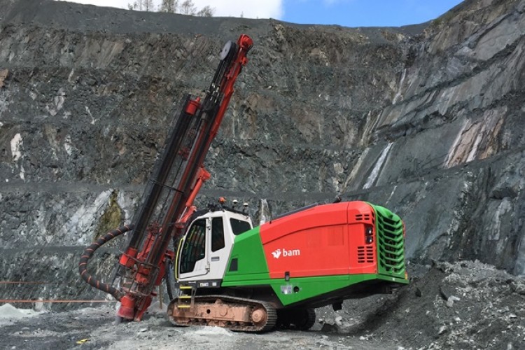 One of the new Sandvik DI550 drill rigs