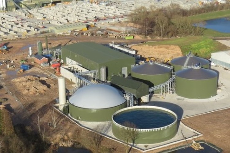 Tamar Energy's new 3MW anaerobic digestion plant in Retford breaks down agricultural waste to generate electricity and fertiliser