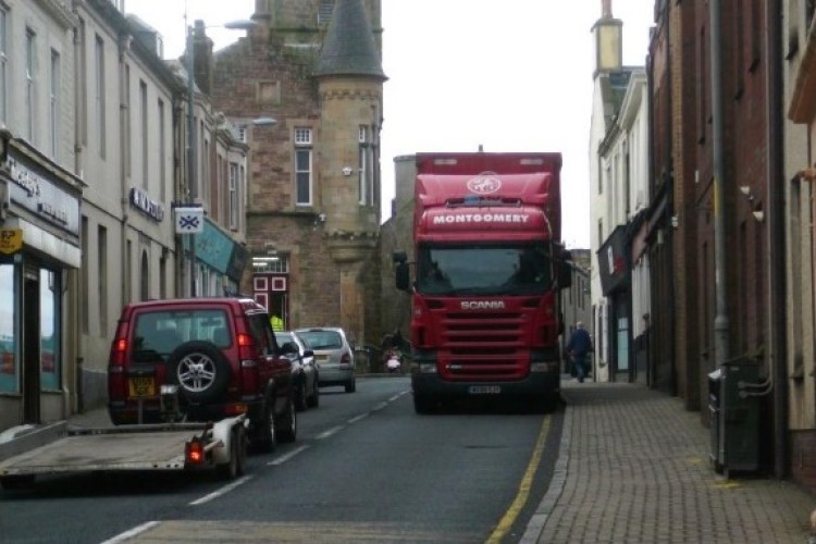Maybole is currently ruined by dock traffic