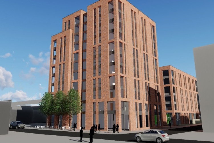 Artist's impression of the new Denby Street development