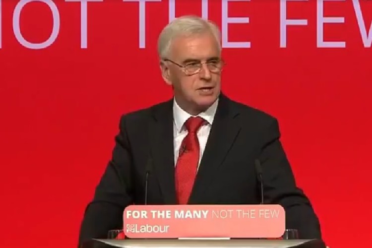 Shadow chancellor John McDonnell 