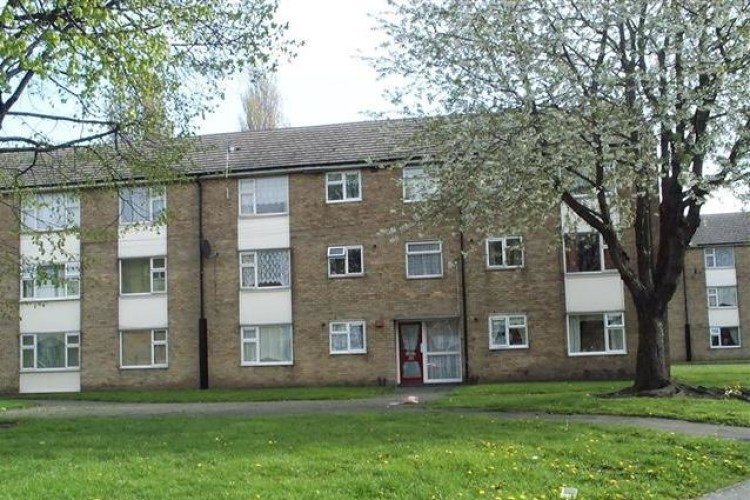 Alder Lane flats today and, below, how they might look afterwards