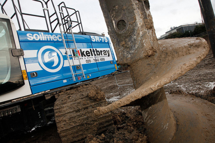 One of Keltbray's new Soilmec SR-75 piling rigs