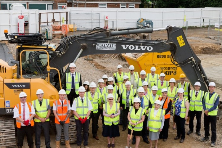  A ground-breaking ceremony marked the start of construction