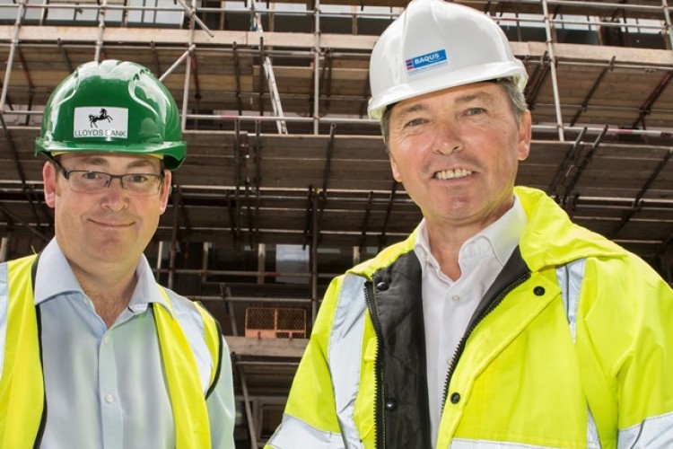 Alistair Pike from Lloyds Bank (left) and Baqus chief exec Rob McNeill