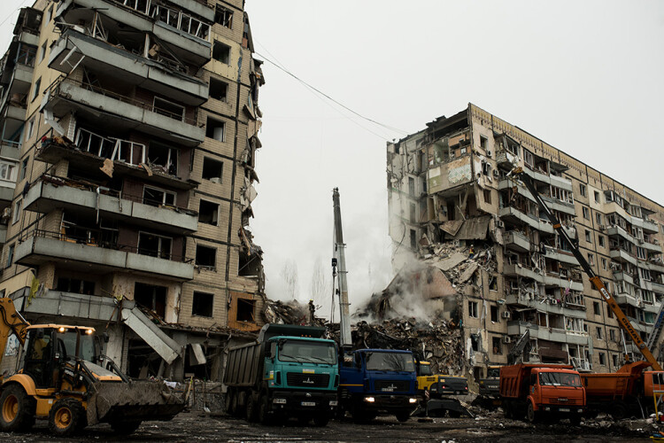 On 14th January 2025 the Russian missile strike on Dnipro destroyed a section of a nine-story residential building &ndash; 46 people people were killed and 80 were injured