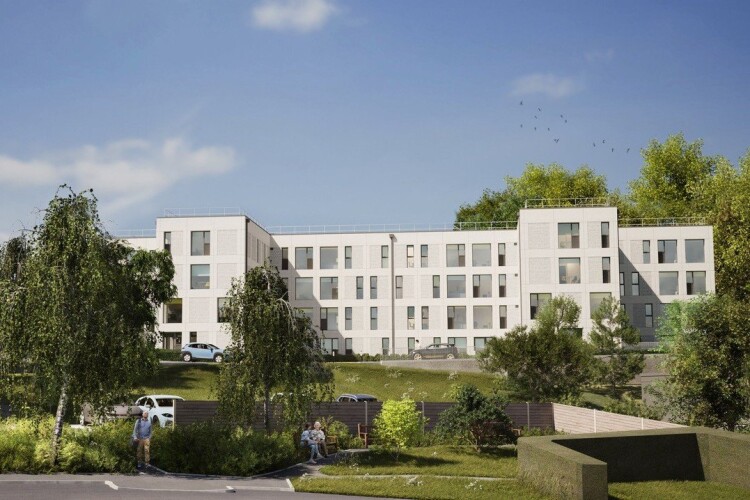 CGI of the residence block to be built at North Devon District Hospital in Barnstaple