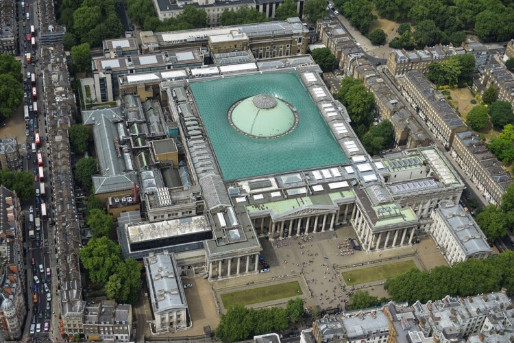 Aerial image of the British Museum [&copy; The Trustees of the British Museum]