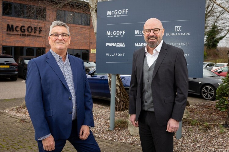 Iain Fleming (left) with managing director Dean Johnston